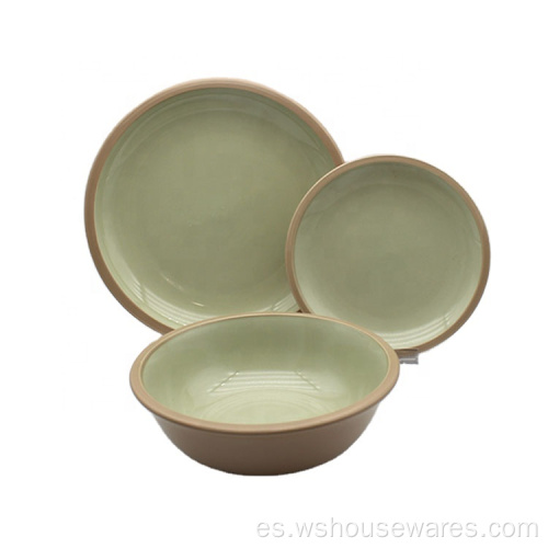 Glaze Binderware Juego con ensalada de platos